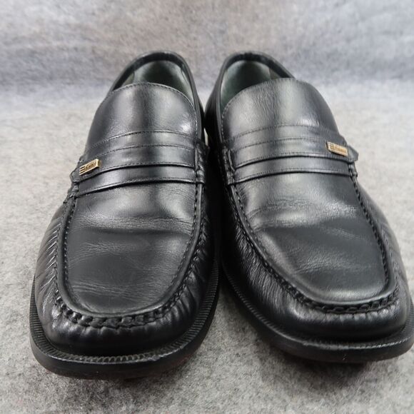 Calimod Shoes Mens 41 Loafer Moccasin Classic Slip On Leather Lifestyle Black - Picture 15 of 16